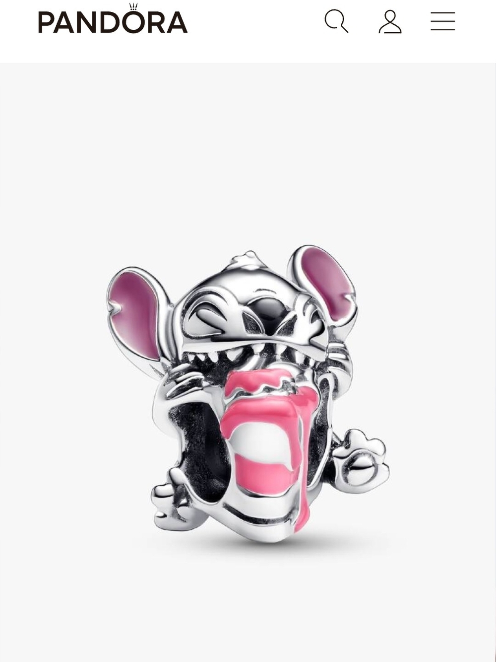 Disney stitch birthday cake charm